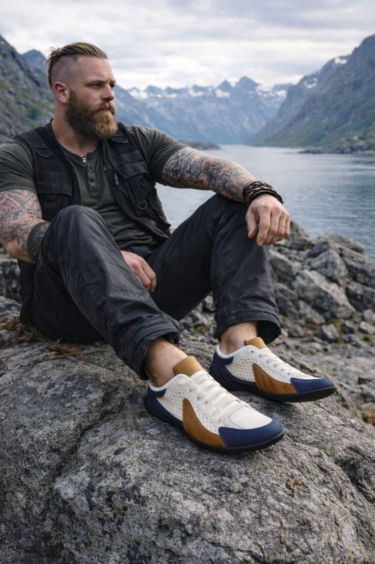 Herr Fritidsskor Slip-On Loafer Sportig Stil för Vardag & Semester