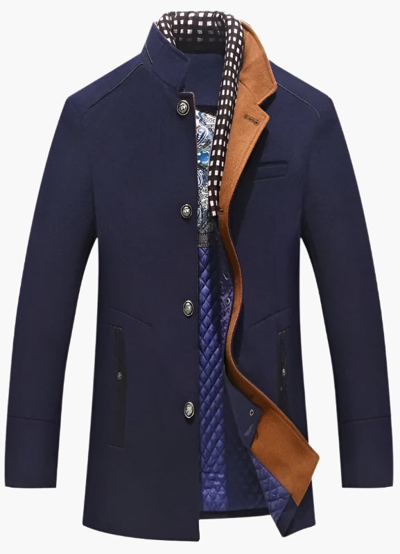 Cappotto elegante Knightsman da uomo – Cappotto slim fit elegante per occasioni speciali