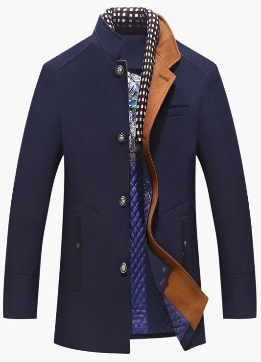 Abrigo elegante Knightsman para hombre – Abrigo slim fit con estilo para ocasiones especiales