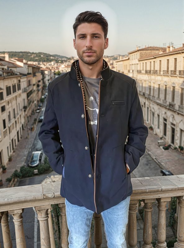 Cappotto elegante Knightsman da uomo – Cappotto slim fit elegante per occasioni speciali