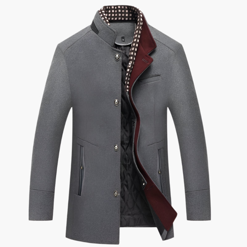 Cappotto elegante Knightsman da uomo – Cappotto slim fit elegante per occasioni speciali