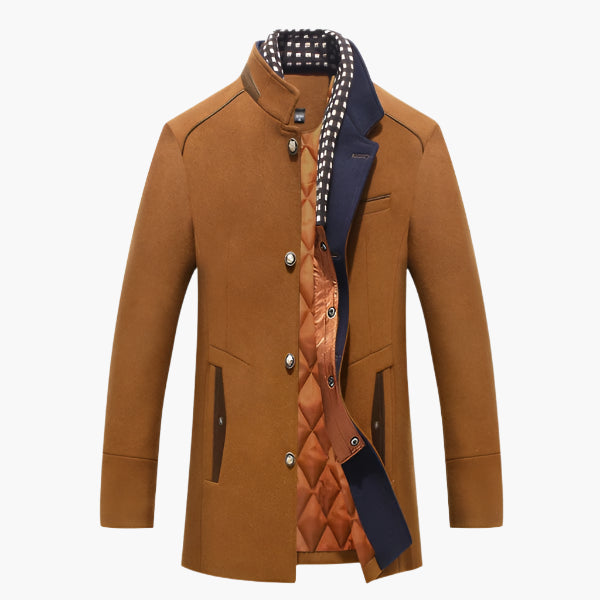 Cappotto elegante Knightsman da uomo – Cappotto slim fit elegante per occasioni speciali