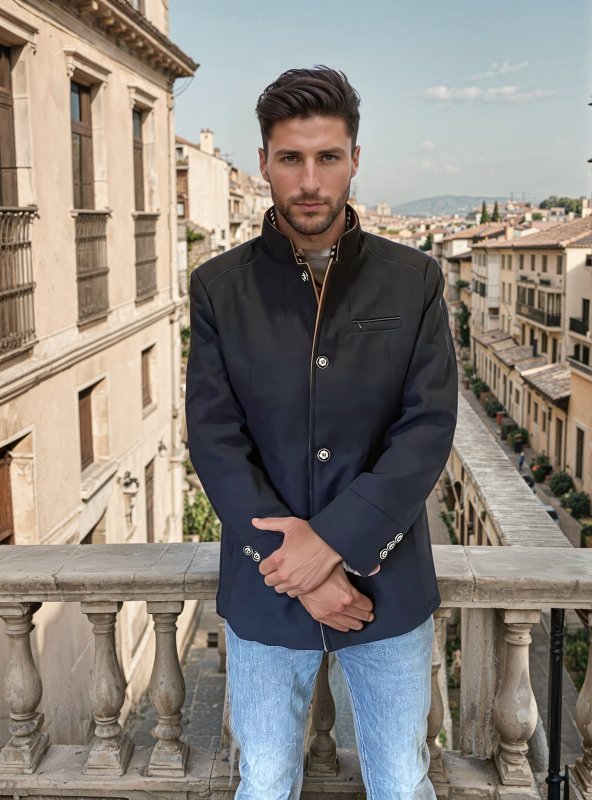 Cappotto elegante Knightsman da uomo – Cappotto slim fit elegante per occasioni speciali