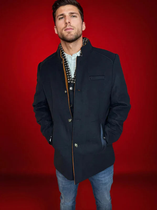 Cappotto elegante Knightsman da uomo – Cappotto slim fit elegante per occasioni speciali