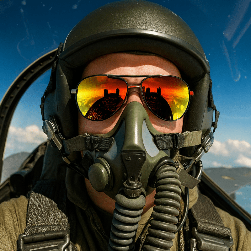 Handsome Dans Herr Aviator Solglasögon – Polariserande Pilotglasögon för Män, Perfekta för Fritid, Sport och Bilkörning