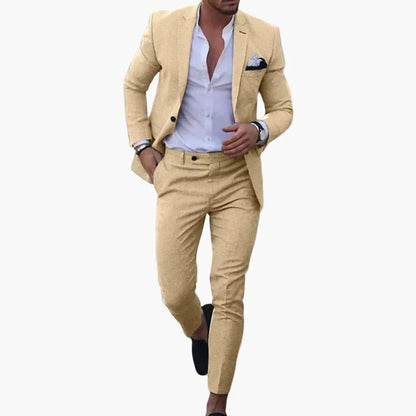 Herr slim fit kostym modern business & fritid elegans