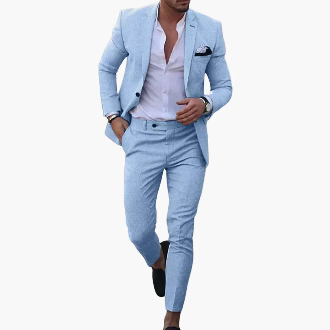 Herr slim fit kostym modern business & fritid elegans