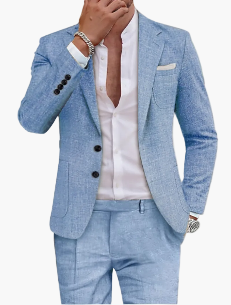 Abito slim fit da uomo stile moderno business e matrimonio