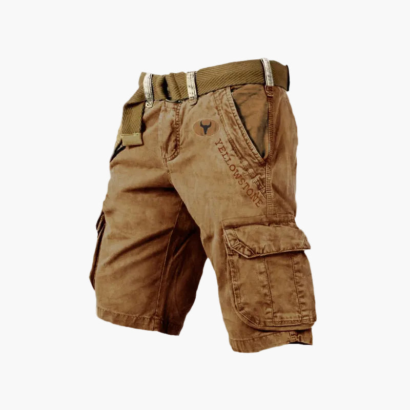 Herren Cargo-Shorts Outdoor Freizeit Yellowstone Style