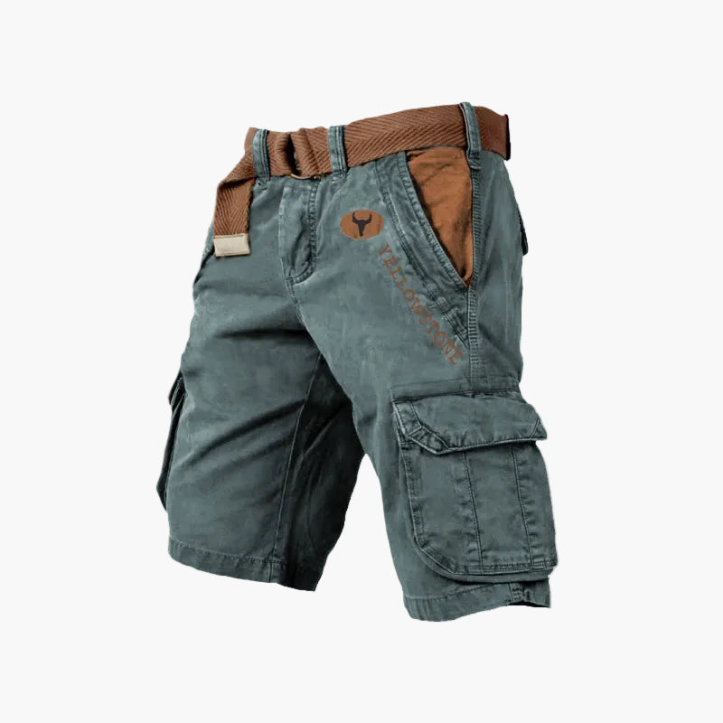 Herren Cargo-Shorts Outdoor Freizeit Yellowstone Style