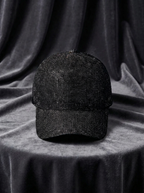 Baseballpet voor dames met netstructuur en pailletten
