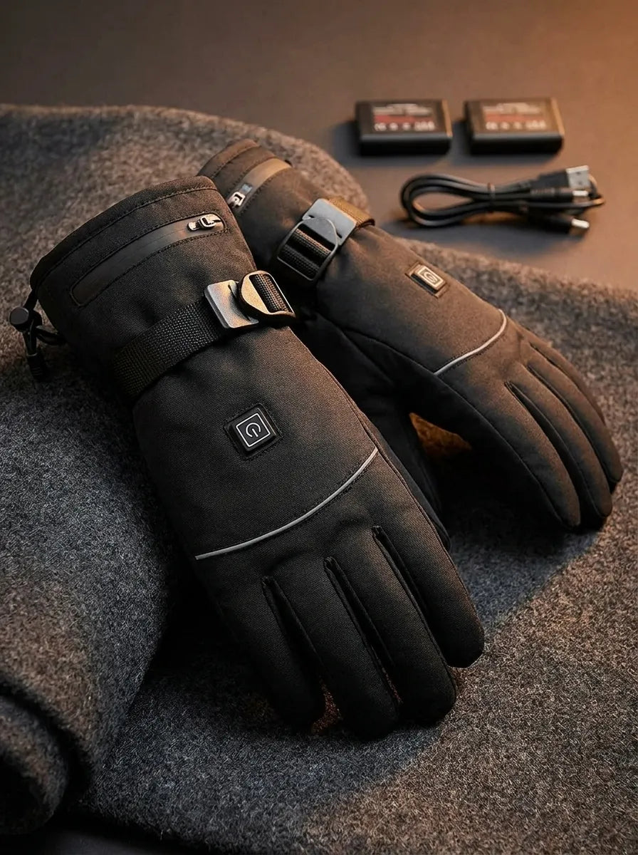Waterdichte verwarmde handschoenen met touchscreenfunctie