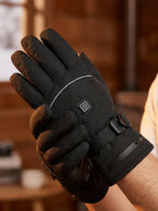 Waterdichte, elektrisch verwarmde handschoenen met touchscreenfunctie