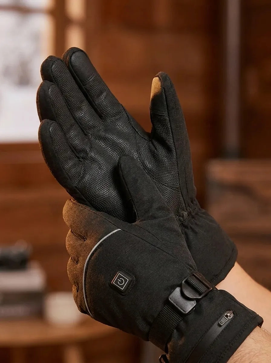 Waterdichte verwarmde handschoenen met touchscreenfunctie
