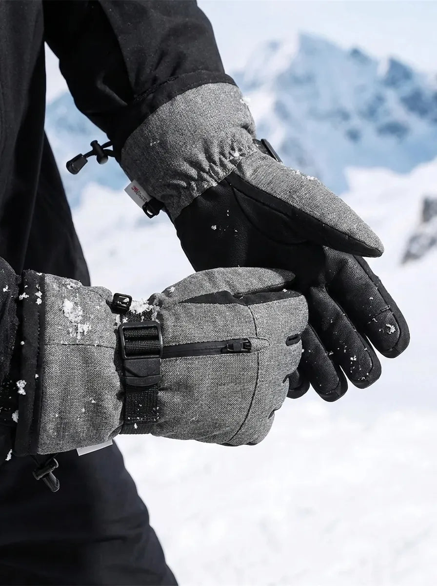 Waterdichte geïsoleerde herenhandschoenen met touchscreen-vingertoppen