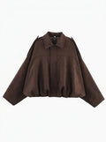 Oversized jas voor dames met handige zakken