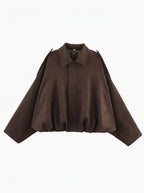 Oversized jas voor dames met handige zakken