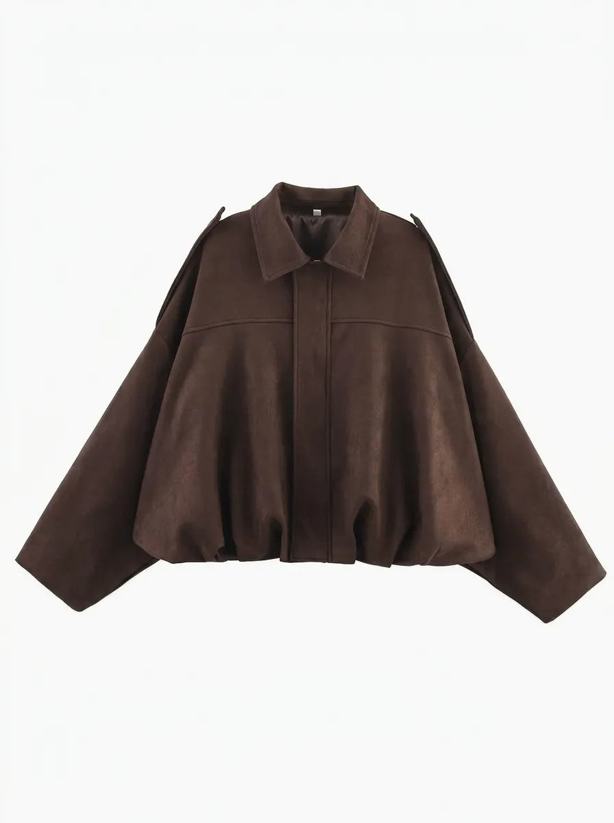 Oversized jas voor dames met handige zakken