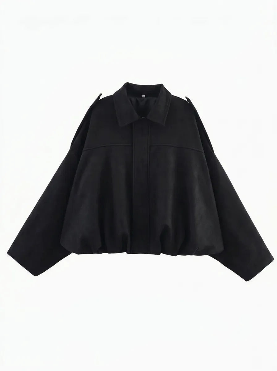Oversized jas voor dames met handige zakken