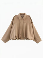 Oversized jas voor dames met handige zakken