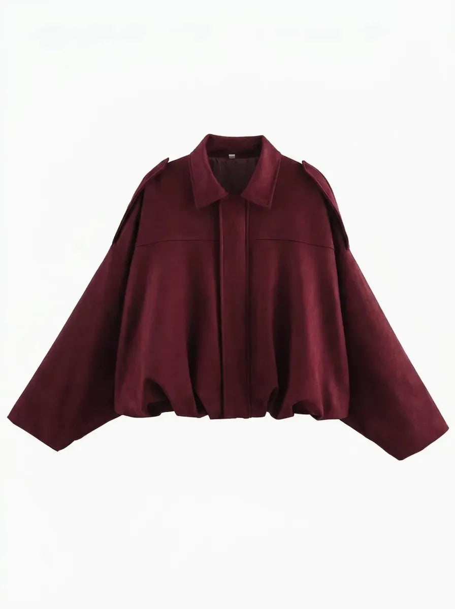 Oversized jas voor dames met handige zakken