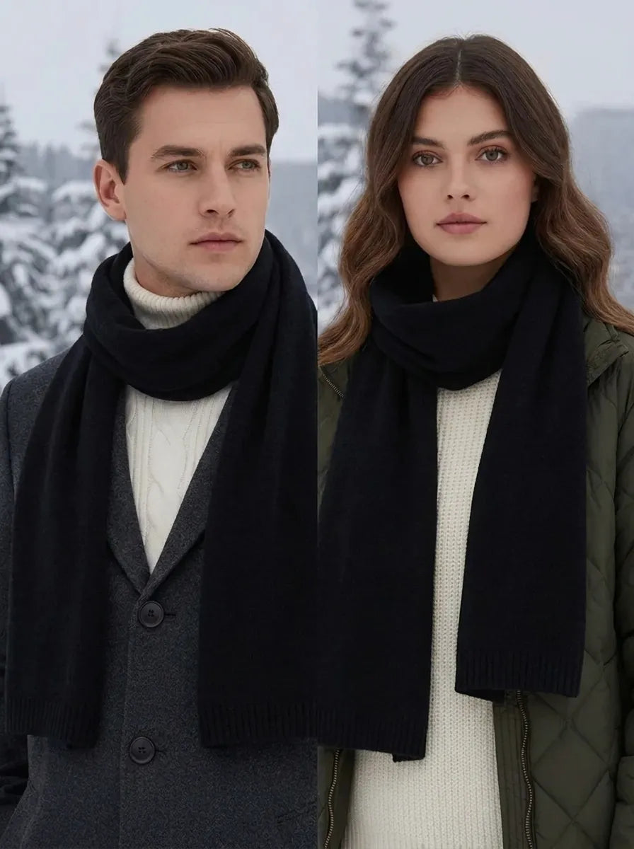 Kasjmier sjaal met elegante lijnen