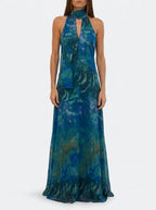 Luna | Maxi-jurk voor dames met bloemenprint en uitsnede