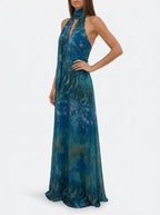 Luna | Maxi-jurk voor dames met bloemenprint en uitsnede