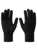 Thermische gebreide handschoenen met touchscreenfunctie en antislipgrip