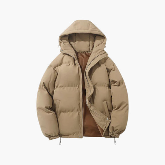Parka de invierno para hombre – Abrigo urbano acolchado con capucha para el día a día y actividades al aire libre