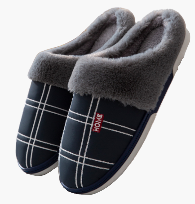 Heren huispantoffels comfort-stijl met antislip – Warme slippers voor thuis