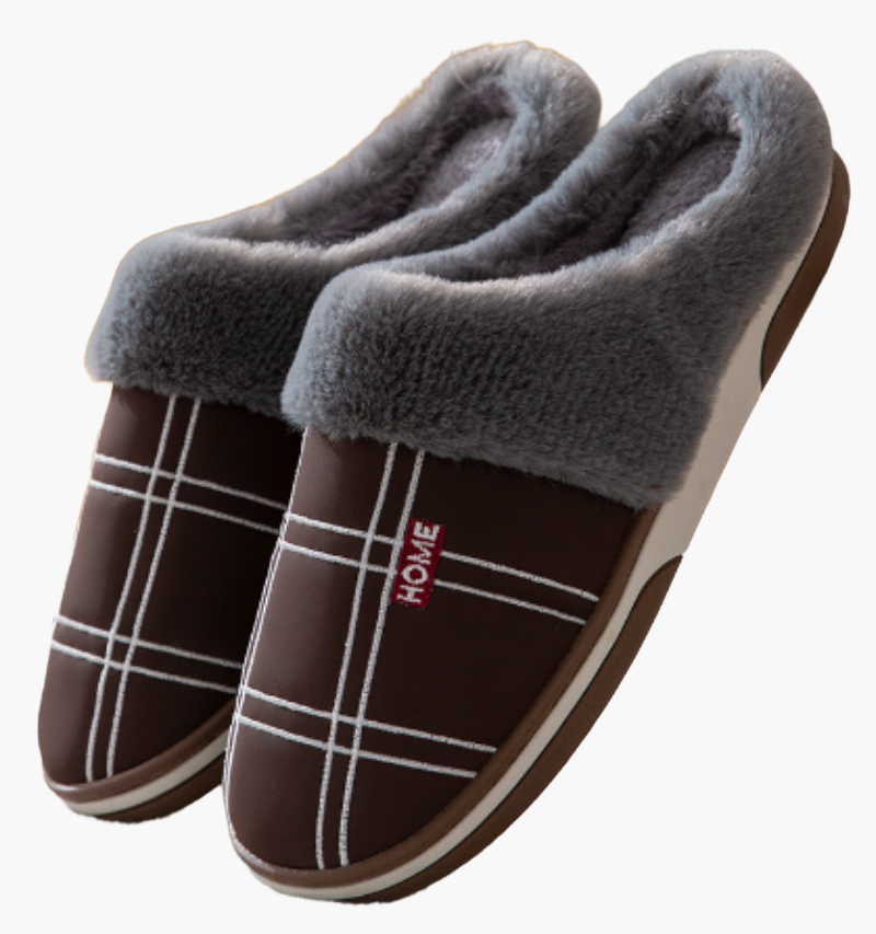 Heren huispantoffels comfort-stijl met antislip – Warme slippers voor thuis