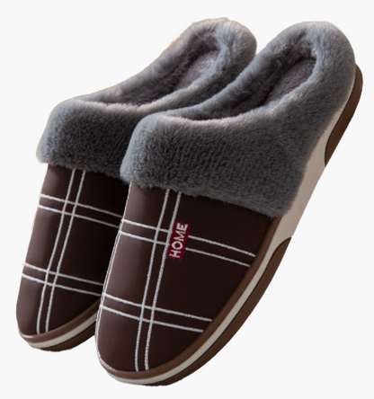 Heren huispantoffels comfort-stijl met antislip – Warme slippers voor thuis