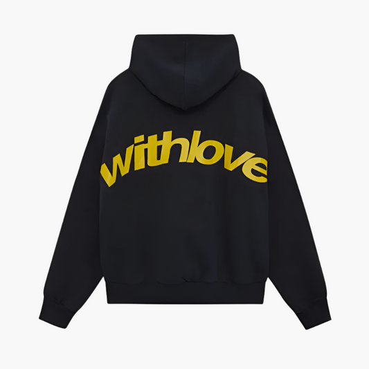 Unisex streetstyle hoodie med iøjnefaldende rygprint til fritid & hverdag
