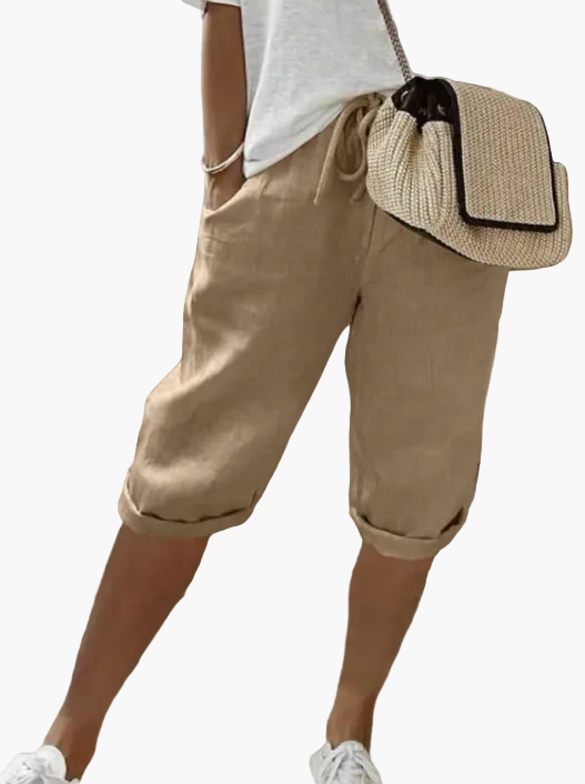 Damen Bermuda Shorts mit Kordelzug – Lässiger Freizeitstil für Sommer und Urlaub