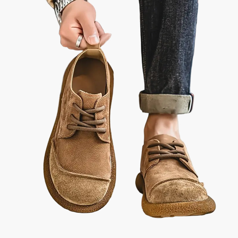 Herren Komfort-Schnürschuhe für Alltag und Freizeit – Bequeme orthopädische Schuhe im modernen Stil