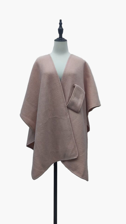 Poncho-sciarpa da donna con asola – Coprispalle elegante e versatile per tutti i giorni e tempo libero
