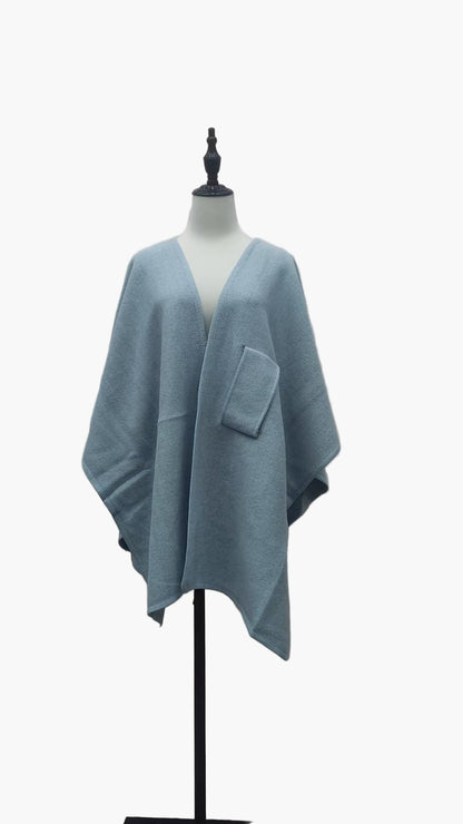 Poncho-sciarpa da donna con asola – Coprispalle elegante e versatile per tutti i giorni e tempo libero