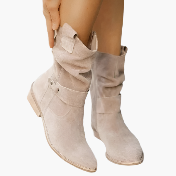 Dames Comfort Enkellaarzen met Rits – Modieuze Vrijetijds- en Dagelijkse Boots