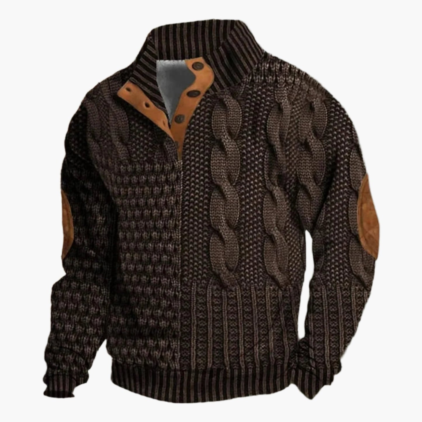 Męska bomberka w wzór dzianiny w stylu vintage – moda casual
