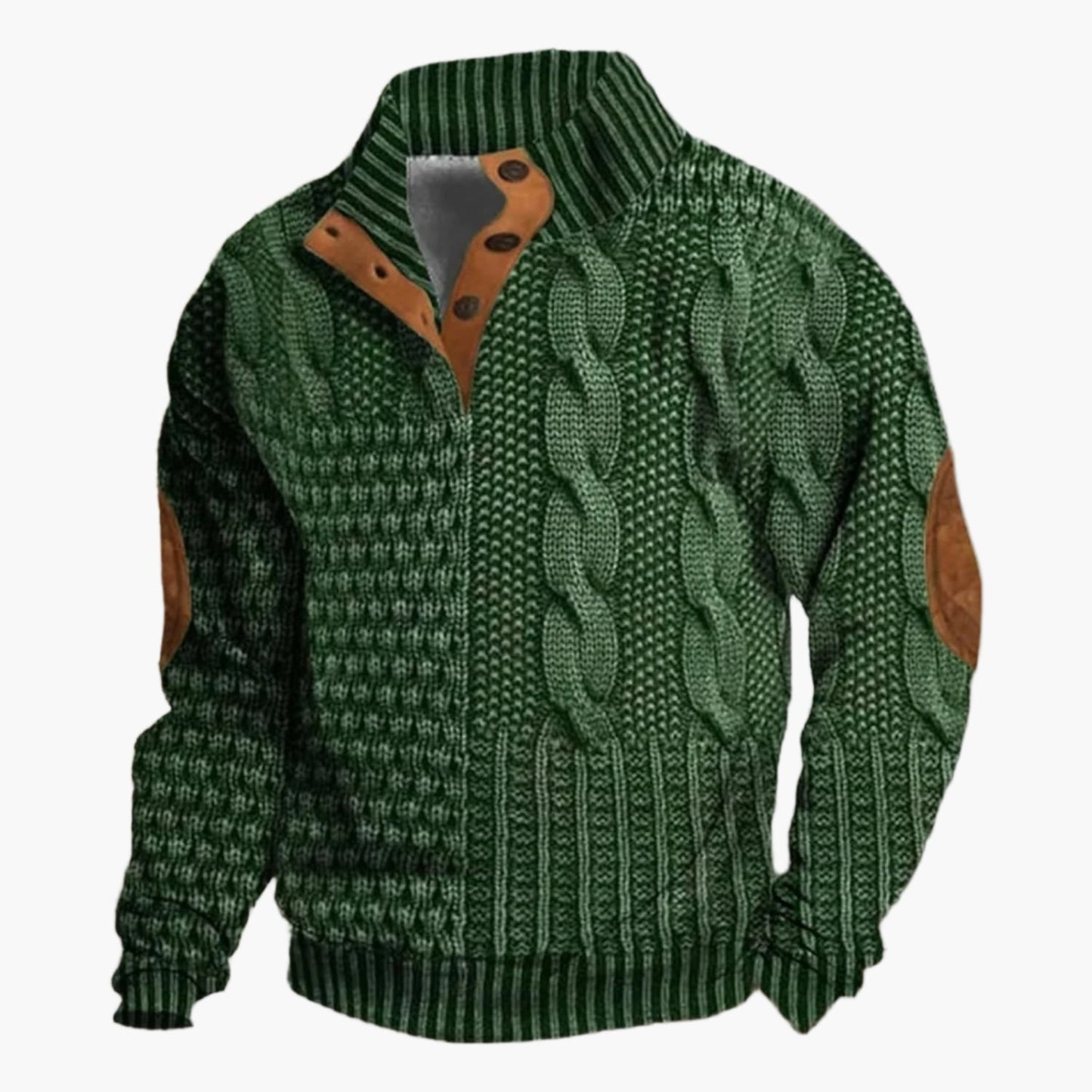 Męska bomberka w wzór dzianiny w stylu vintage – moda casual