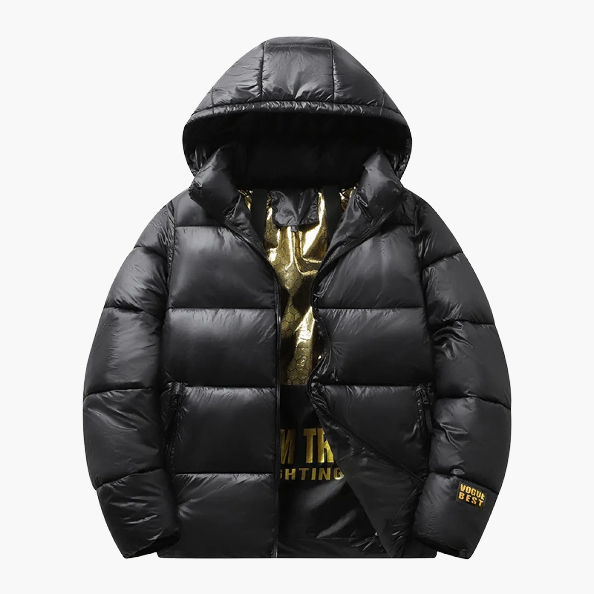 Veste matelassée à capuche pour hommes – Style hivernal moderne pour le quotidien et les loisirs