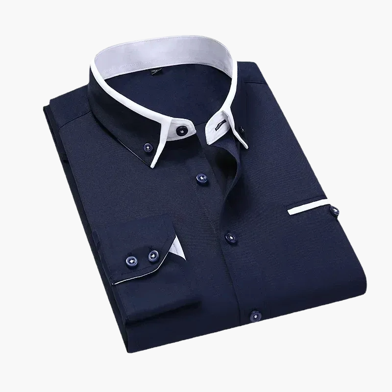 Męska koszula biznesowo-casualowa – Nowoczesny design, elegancki styl, idealna do biura i na co dzień
