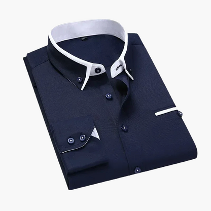 Męska koszula biznesowo-casualowa – Nowoczesny design, elegancki styl, idealna do biura i na co dzień