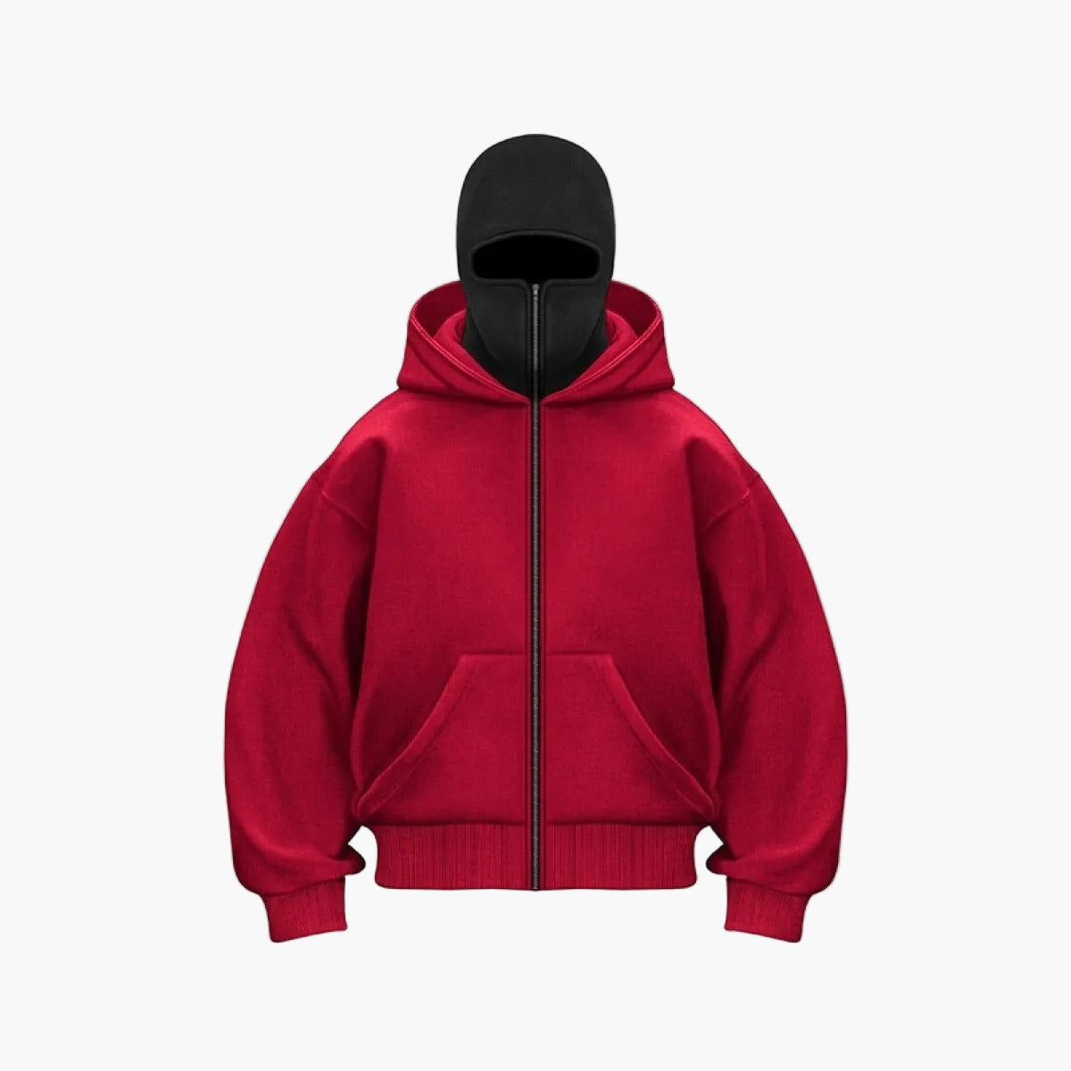 Unisex streetwear techwear hoodie med integreret ansigtsmaske – Urban stil til hverdag og udendørs