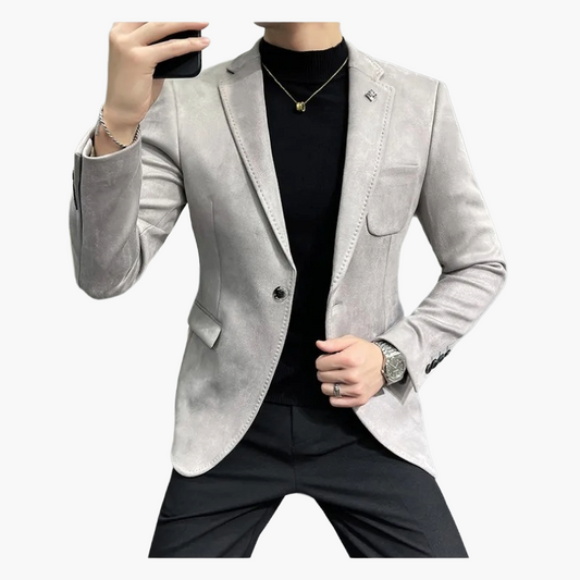 Saco moderno para tiempo libre slim fit para hombre – Elegante blazer para negocios y fiestas