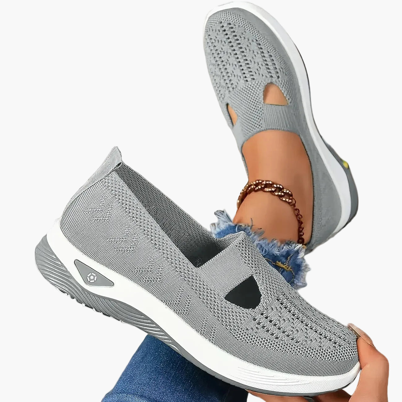 Sneaker slip-on comfort da donna – Scarpe ortopediche traspiranti per tutti i giorni e sport