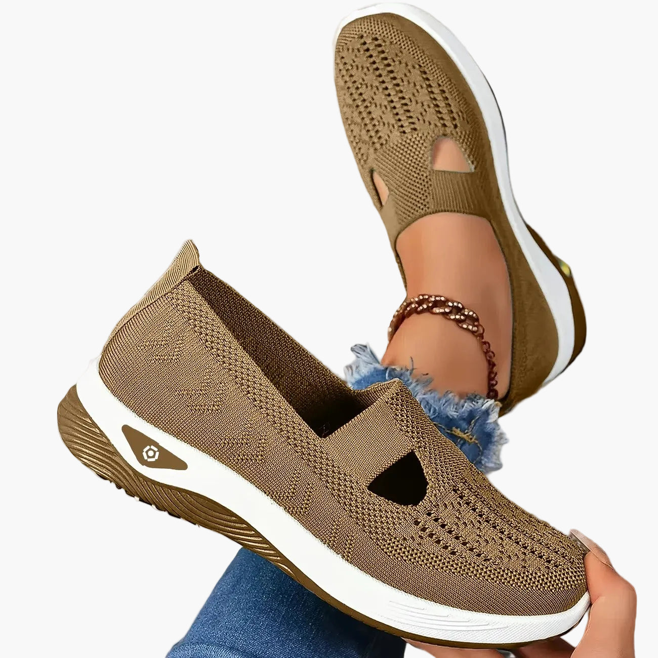 Sneaker slip-on comfort da donna – Scarpe ortopediche traspiranti per tutti i giorni e sport