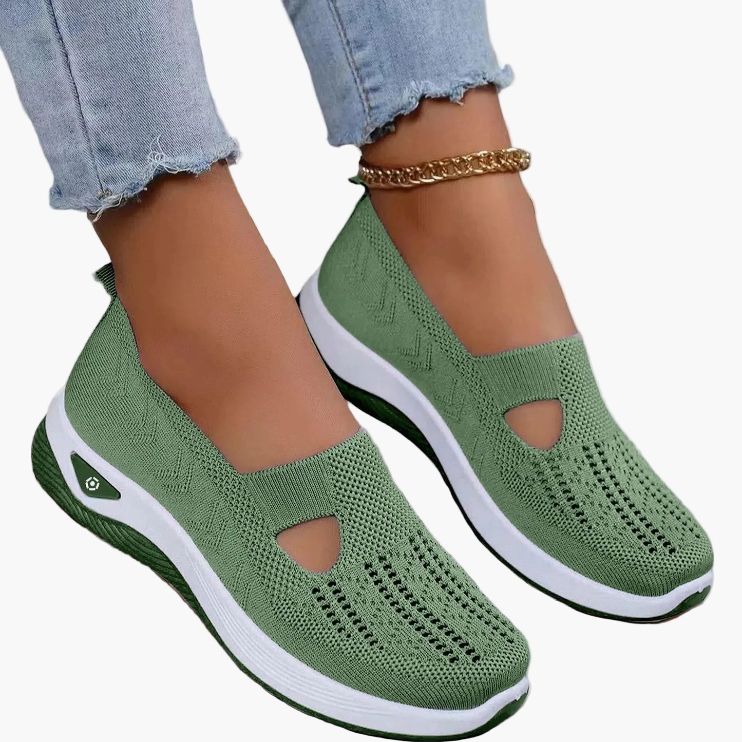 Sneaker slip-on comfort da donna – Scarpe ortopediche traspiranti per tutti i giorni e sport
