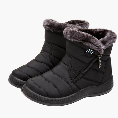 Dames winter enkellaarsjes met rits – Comfortabele warme outdoorlaarzen voor koude dagen